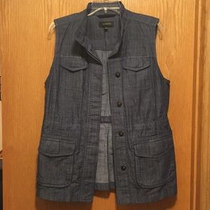 Talbots Denim Vest, Size Large, never worn